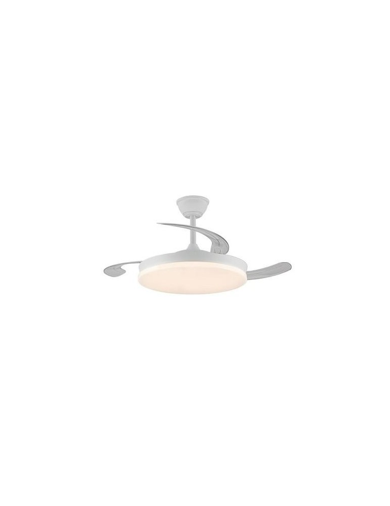 VENTILADOR TECHO ASPAS RECTRAC MILKY 45W BLANCO