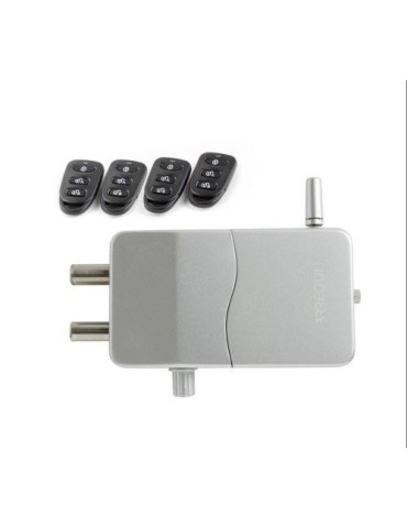 CERRADURA INVISIBLE CON MANDO A DISTANCIA PLATA
