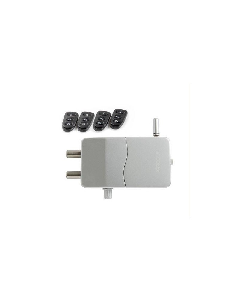 CERRADURA INVISIBLE CON MANDO A DISTANCIA PLATA