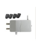 CERRADURA INVISIBLE CON MANDO A DISTANCIA PLATA