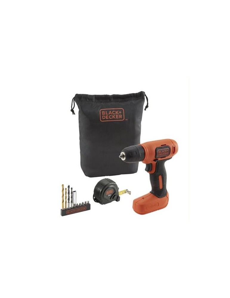 TALADRO ATORNILLADOR 7.2V+11 ACC.+BOLSA QW