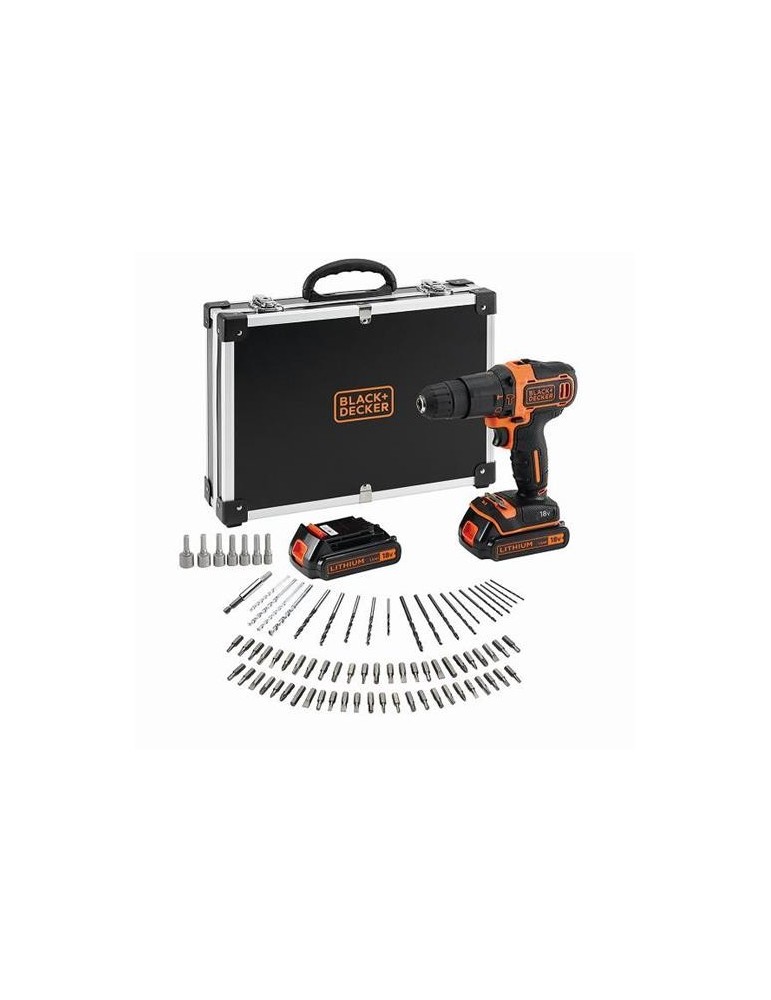 TALADRO PERC.18V 2 BAT+80 ACC BDCHD18BAFC-QW