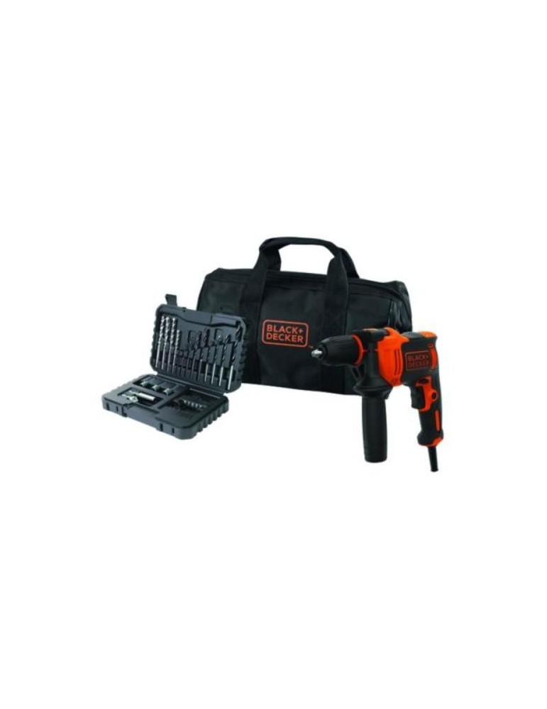 TALADRO PERCUTOR 710W, PORTABROCAS 13MM + ACC.