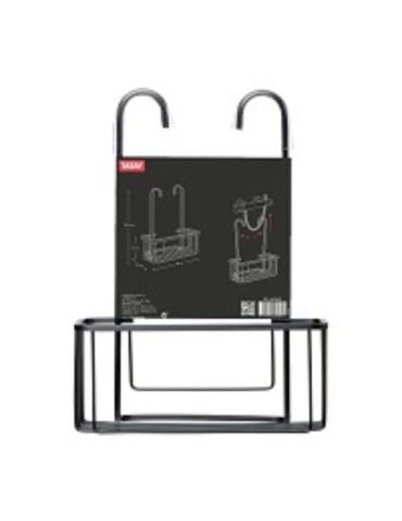 CESTILLO COLGADOR ALUMINIUM BLACK 6603400