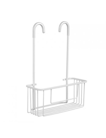 CESTILLO C/COLGADOR GRIFO ALUMINIO ARTIC BLANCO