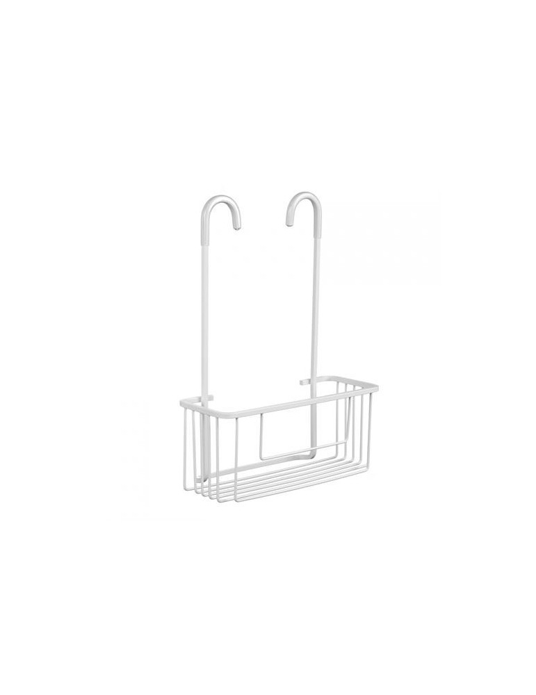 CESTILLO C/COLGADOR GRIFO ALUMINIO ARTIC BLANCO