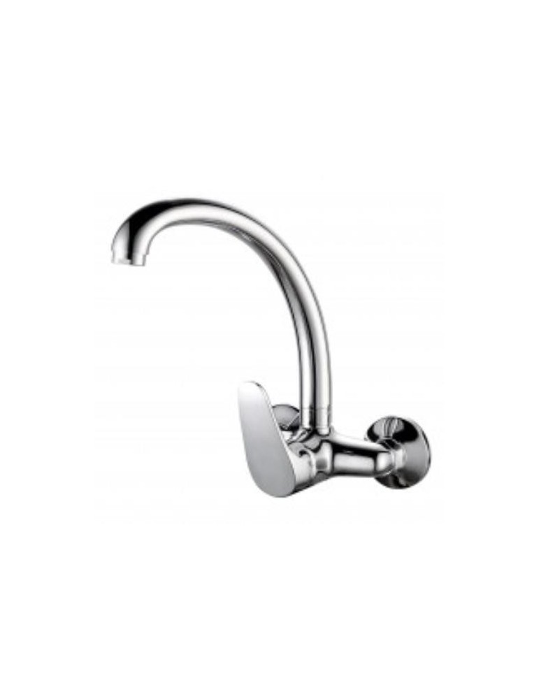 GRIFO FREGADERO ALTO MURAL 15CM MONOM MURAL CROMO