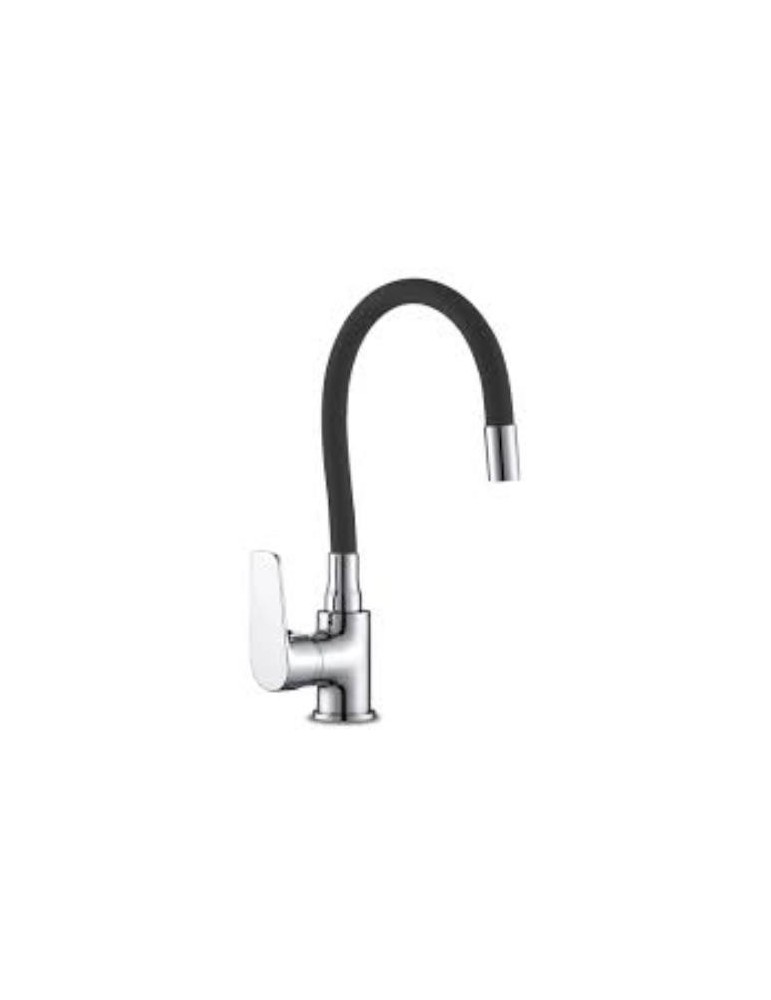 MONOMANDO FREGADERO GOMA FLEXIBLE NEGRO JAVA