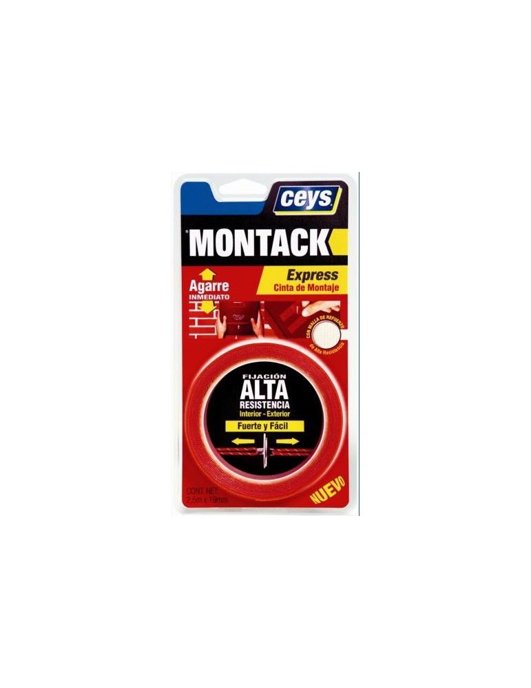 MONTACK EXPRESS CINTA 2,50 M. X 19 MM. 507240