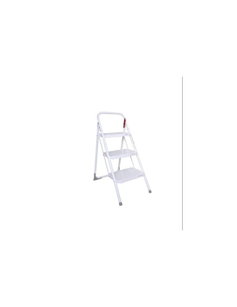 TABURETE M/11 UNE BLANCO 3 PELDAÑOS  MET004