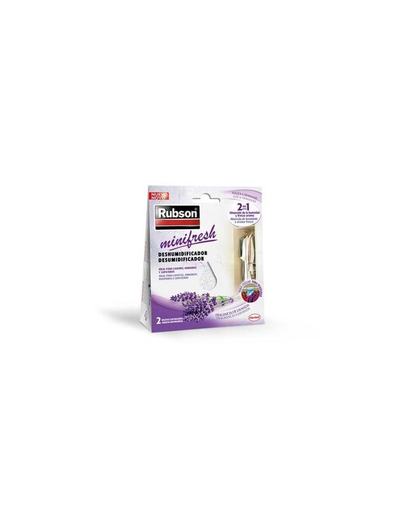 DESHUMIDIFICADOR PERCHA MINIFRESH LAVANDA 2X50 GR.