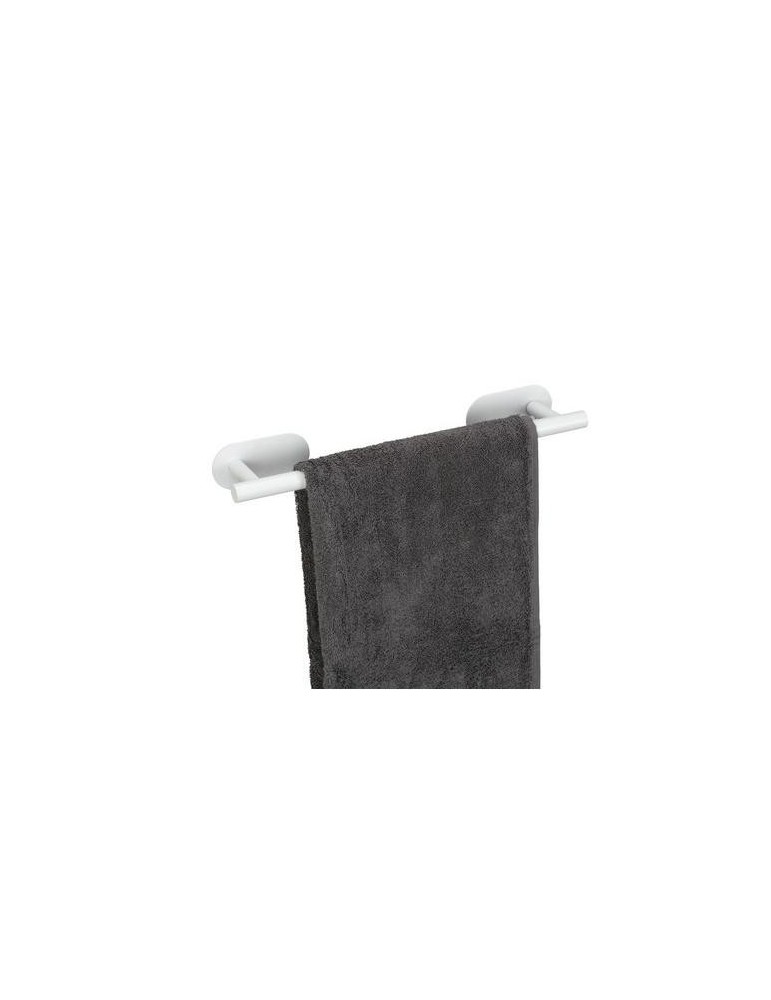 TOALLERO BARRA ACERO INOX 40CM TURBO-LOC BLANCO