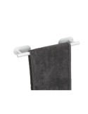 TOALLERO BARRA ACERO INOX 40CM TURBO-LOC BLANCO