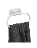 TOALLERO DE ARO DE ACERO INOX TURBO-LOC BLANCO