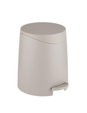 CUBO CON PEDAL PORTES 3L 19X22X22CM TAUPE ALLSTAR