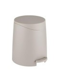 CUBO CON PEDAL PORTES 3L 19X22X22CM TAUPE ALLSTAR