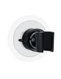 SOPORTE CABEZAL DUCHA 360º 8X7.5X8CM  NEGRO