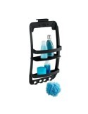ESTANTERIA FIJACION 2 ESTANTES BAÑO NEGRO