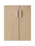 ARMARIO MADERA Y FIBRA NATURAL AURA 80X48X180CM