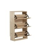 ZAPATERO MADERA Y FIBRA NATUR AURA 64,8X25X114.8CM