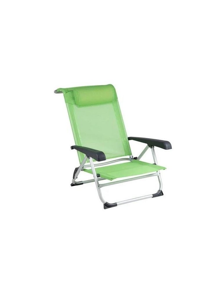 SILLA DE PLAYA ALUMINIO VERDE SAINT TROPEZ 1204794