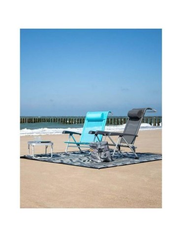SILLA DE PLAYA SAINT-TROPEZ CON ALMOHADA GRIS