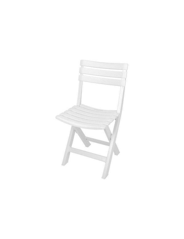 SILLA JARDIN PLEGABLE RESINA KOMODO BLANCA