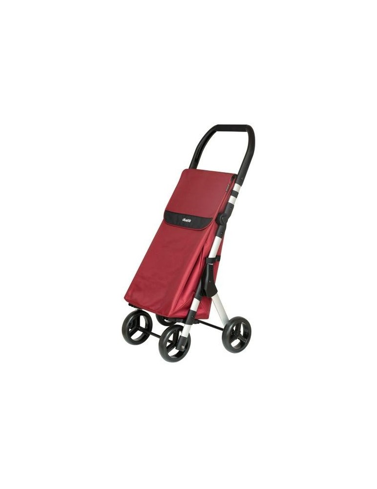 CARRO DE COMPRA 46L MUUVI UP ROJO 4 RUEDAS