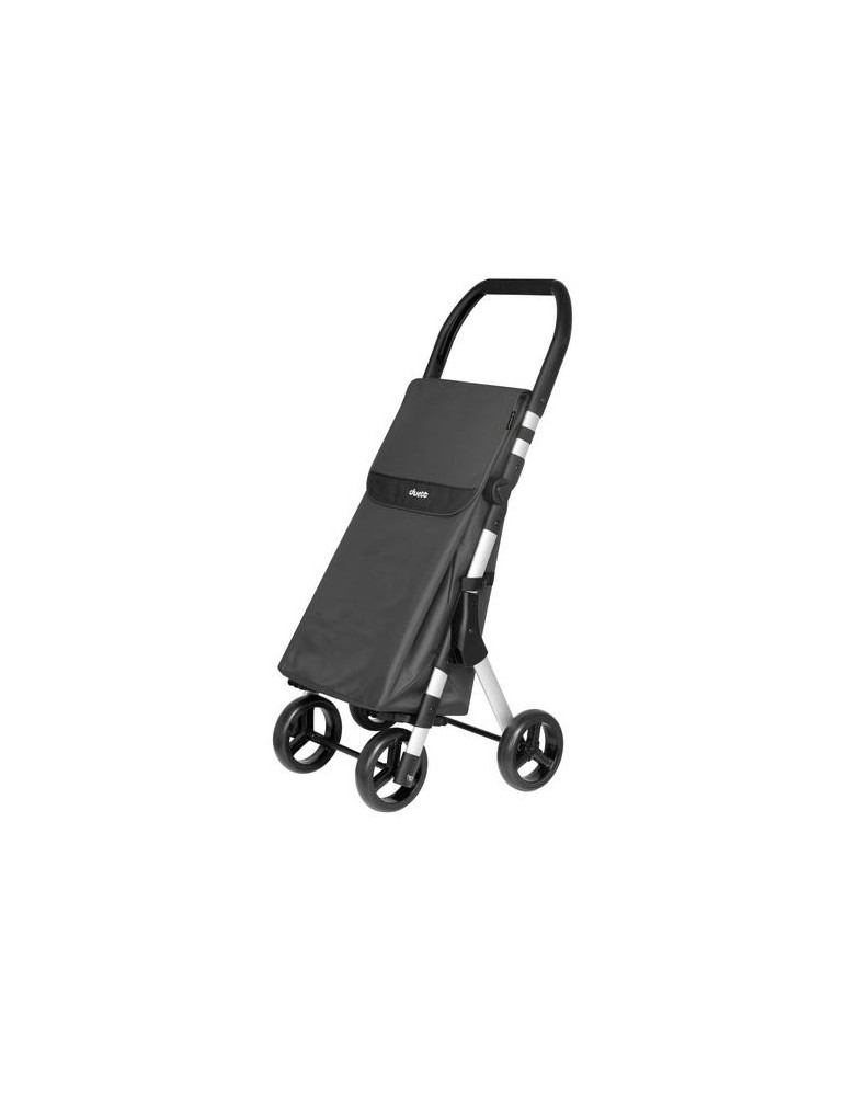 CARRO DE COMPRA 46L MUUVI UP 4 RUEDAS NEGRO