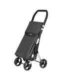 CARRO DE COMPRA 46L MUUVI UP 4 RUEDAS NEGRO