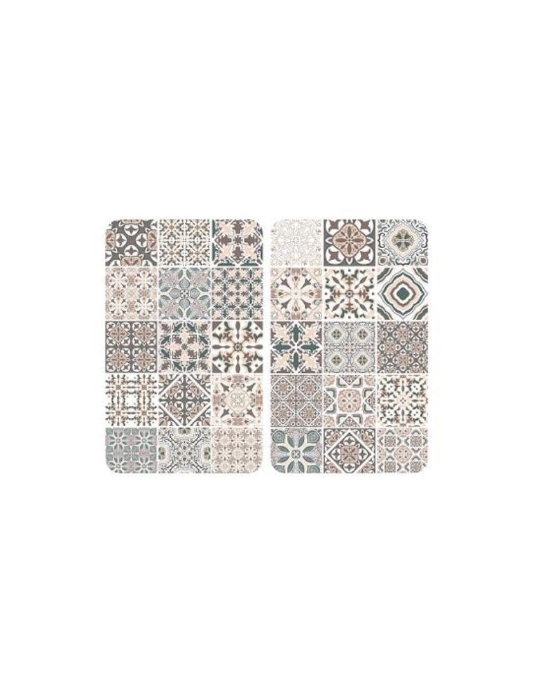 CUBRE COCINA VIDRIO 2 PIEZAS 30X52 AZULEJOS 53904