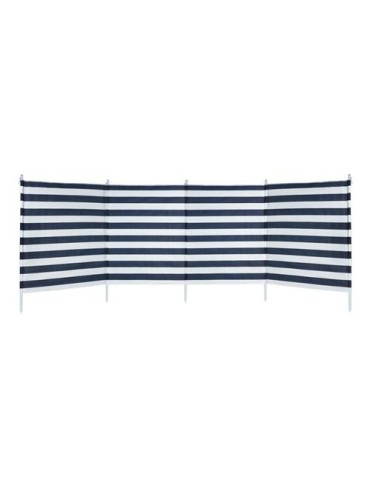PARAVIENTOS PLAYA 3.2X1 M 4 PARTES  RAYAS AZULES