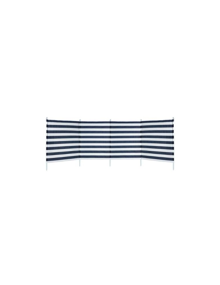 PARAVIENTOS PLAYA 3.2X1 M 4 PARTES  RAYAS AZULES