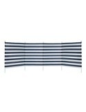 PARAVIENTOS PLAYA 3.2X1 M 4 PARTES  RAYAS AZULES