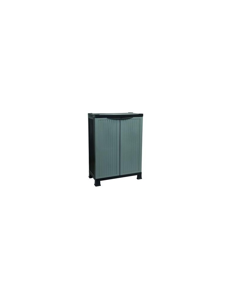 ARMARIO RESINA GRIS BAJO 1 BALDA 75882