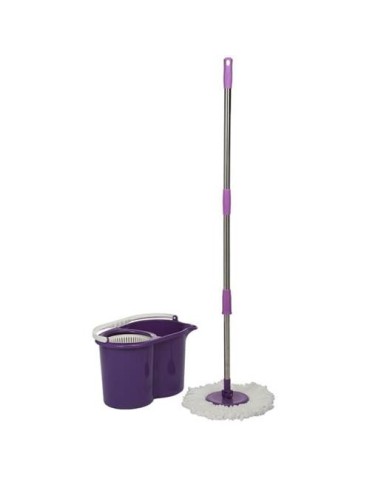 FREGONA+CUBO ESCURRIDOR MORADO 900MO