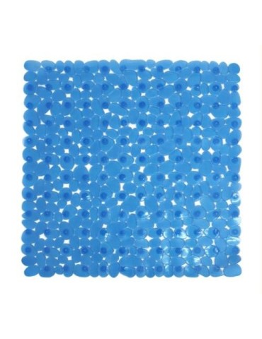 ALFOMBRA BAÑO ANTIDESLIZ. 54X54 AZUL  MARELIA 5223