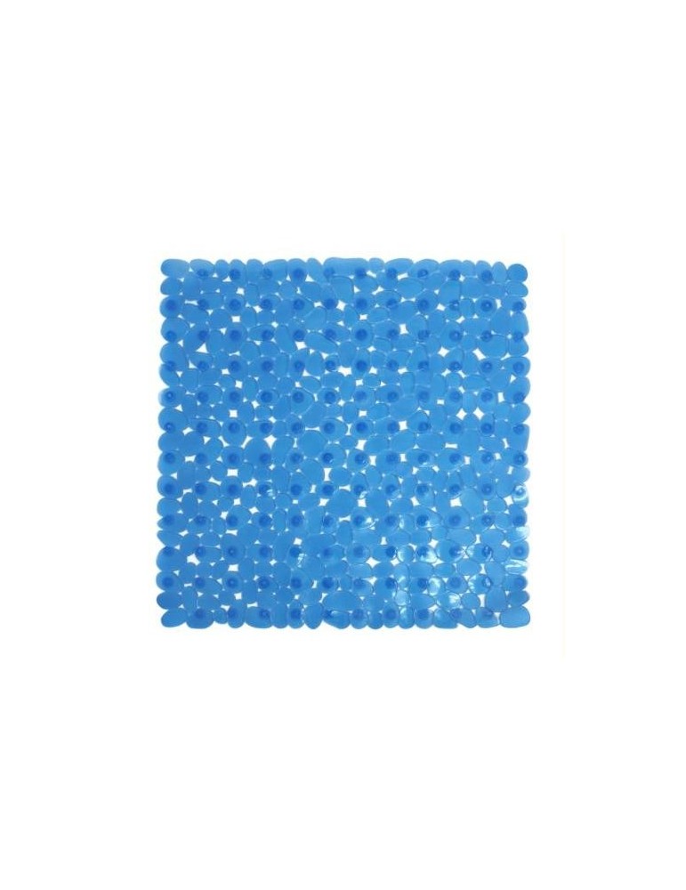 ALFOMBRA BAÑO ANTIDESLIZ. 54X54 AZUL  MARELIA 5223