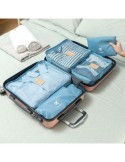 SET BOLSAS ORGANIZADORAS MALETAS 6 PIEZAS AZUL