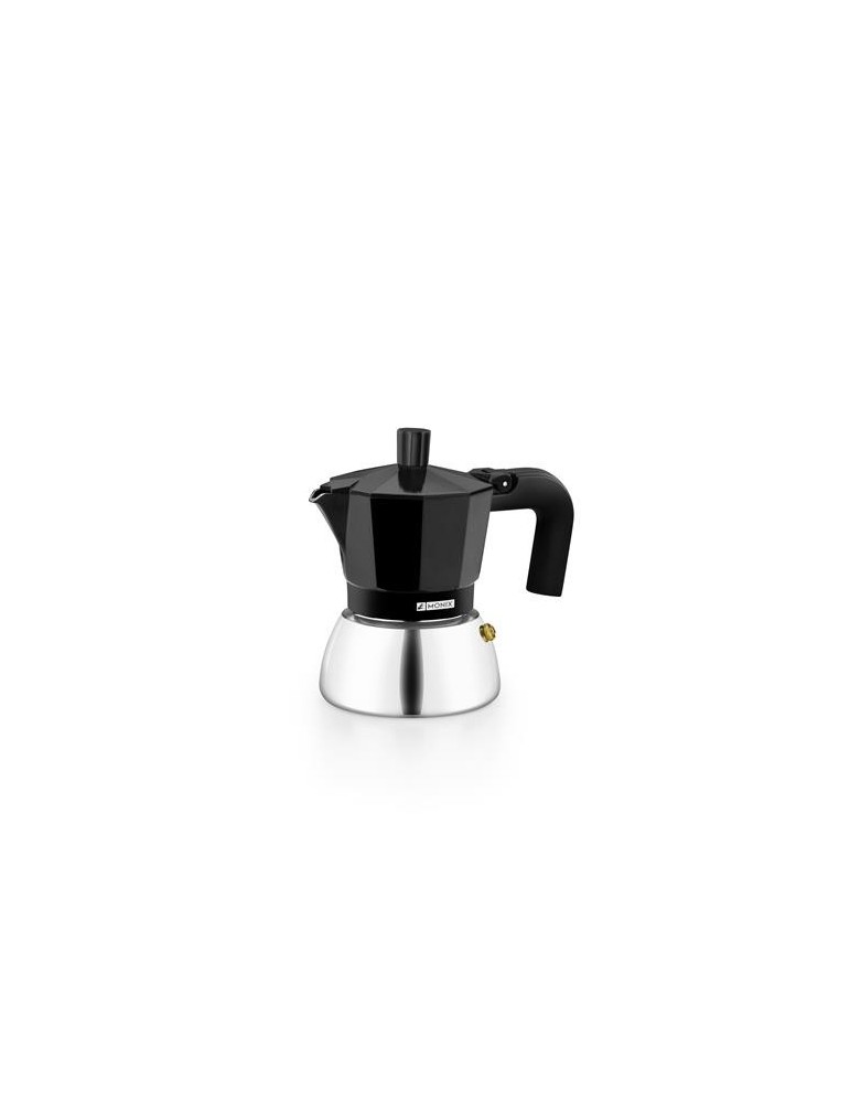 CAFETERA INDUCCION INOX NEGRO 3 TAZAS M863003
