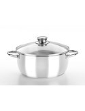 CACEROLA CON TAPA CRISTAL 26 CM. OPTIMA M451126