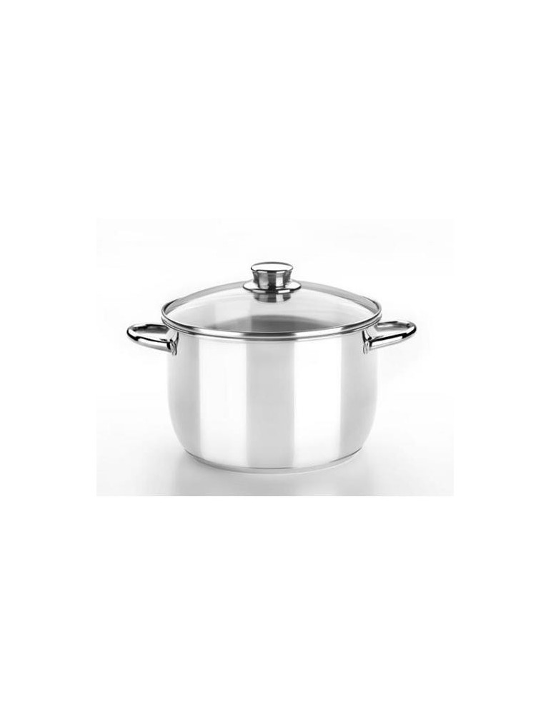 OLLA CON TAPA CRISTAL 30 CM. OPTIMA M453130