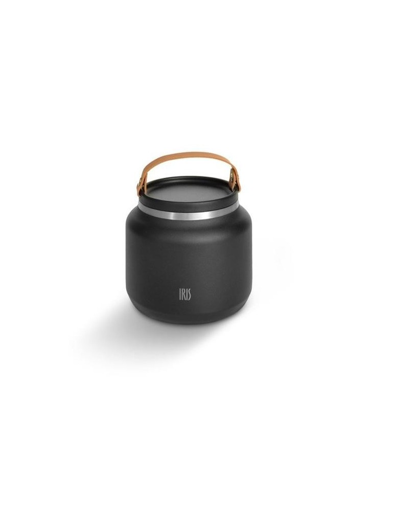 TERMO SOLIDO 700ML NEGRO CON ASA 8366-IN