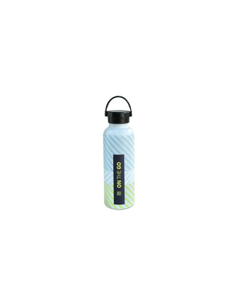 BOTELLA TERMO 750ML TURQUESA FLUOR PRINT ON THE GO