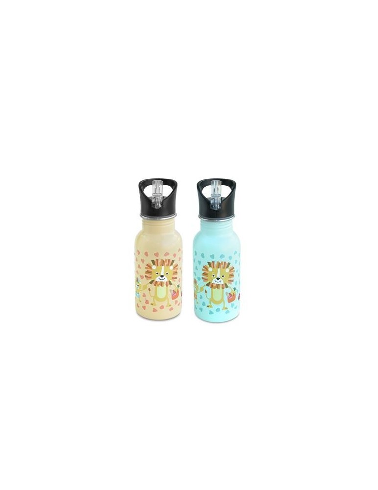 BOTELLA INOX 400ML SNACK RICO FUNNY JUNGLE SURTIDO