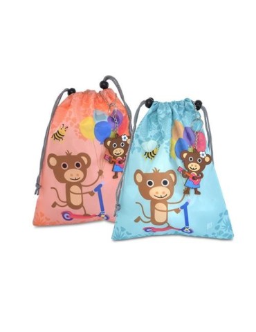 MINI MOCHILA INFANTIL JUNGLA SURTIDO AZUL/ROSA