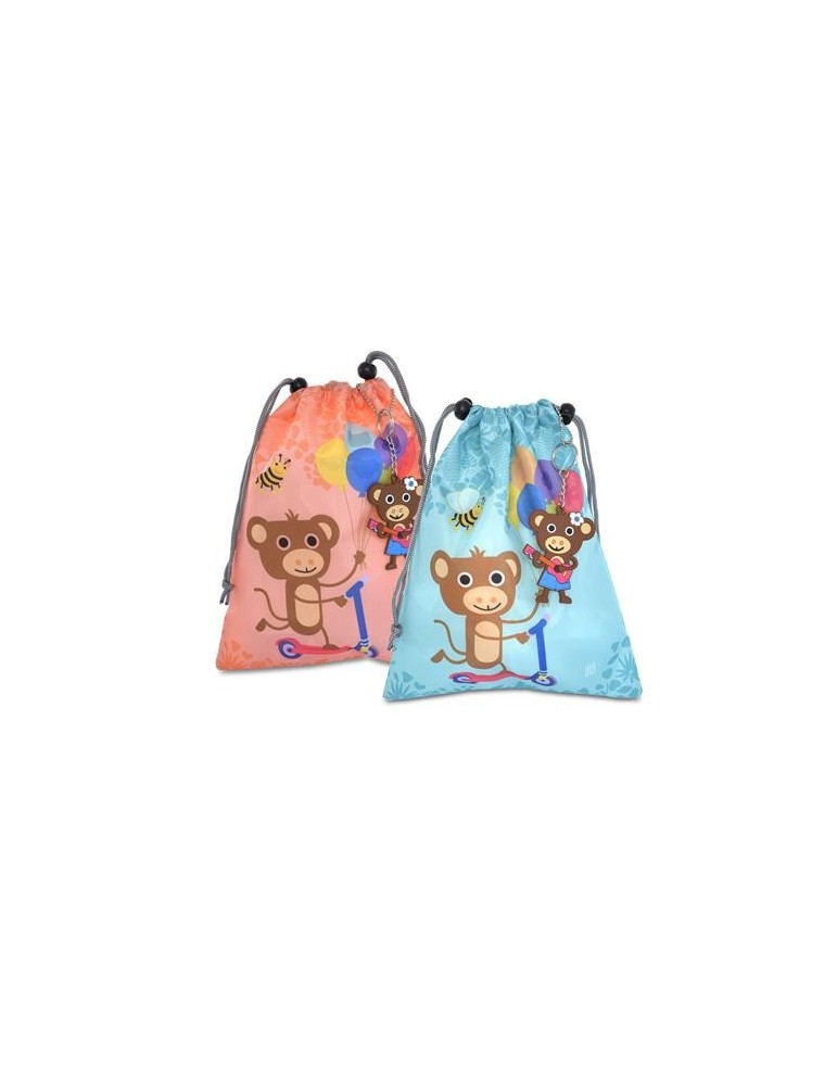 MINI MOCHILA INFANTIL JUNGLA SURTIDO AZUL/ROSA