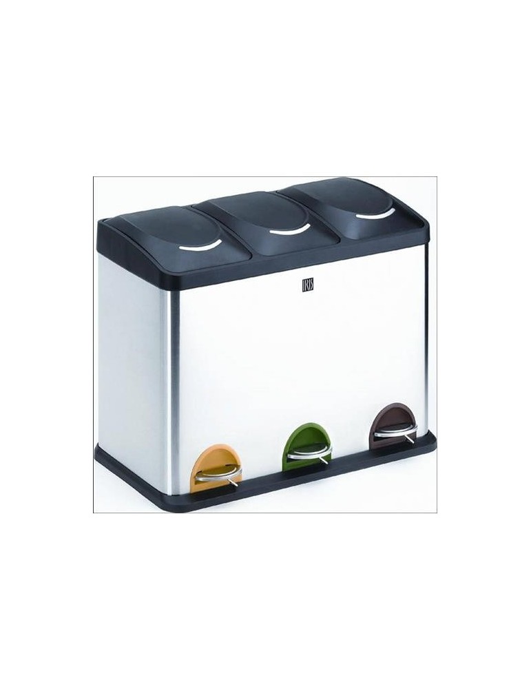 CUBO RECICLAJE 3 COMPARTIMENTOS 45 L. 2399-I