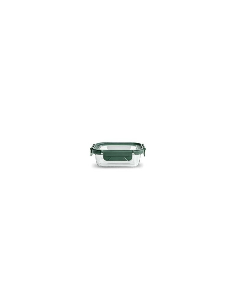 CONTENEDOR VIDRIO RECTANGULAR 370ML C/TAPA 8580-V