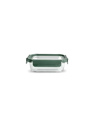 CONTENEDOR VIDRIO RECTANGULAR 640ML C/TAPA 8581-V